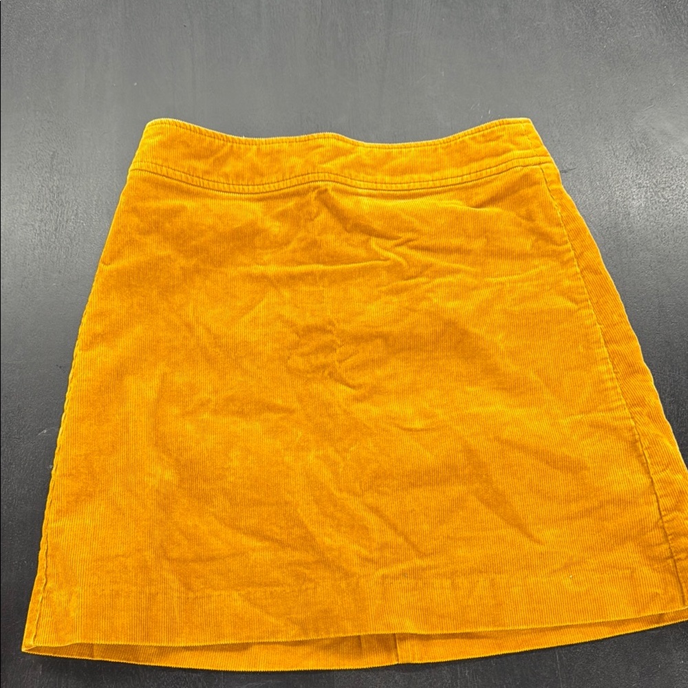 J. Crew Gold Mini A-Line Skirt Casual
